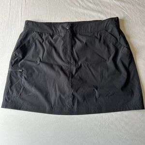Black Mini Skort with Pockets